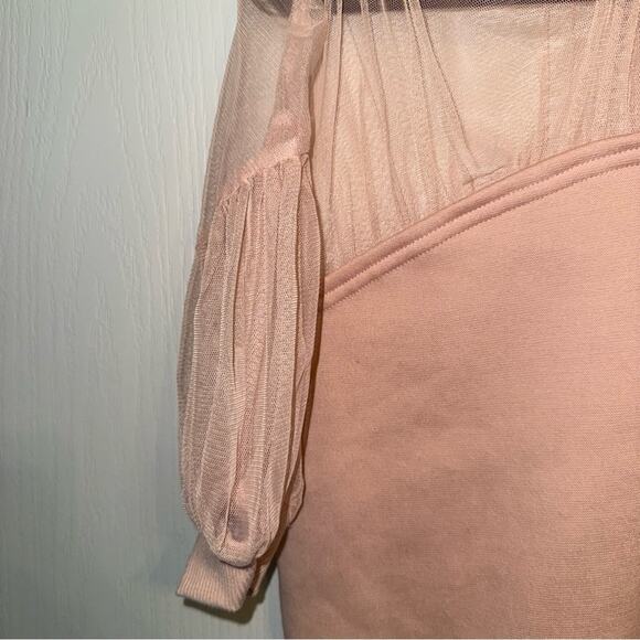 Maeve Chic Sheer Puff Sleeve Top - Picture 5 of 7